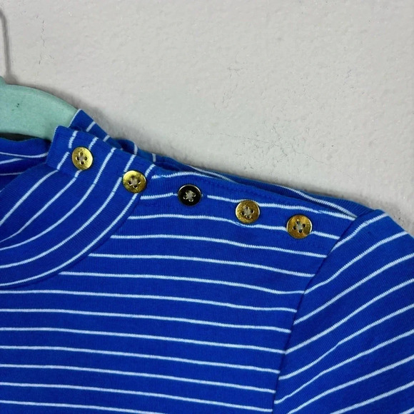 J. Crew Striped mockneck ribbed top 100% cotton in size S - Picture 10 of 15